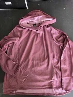 Champion Women's Pink Maroon Zip-Up Hooded Sweater